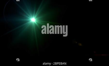 abstract image of lens flare representing the spotlight with special effect Stock Photo