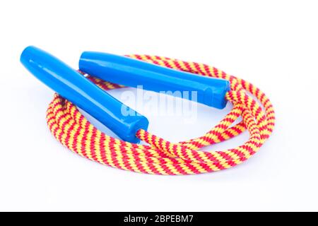 Skipping rope isolated on white background, stock photo Stock Photo