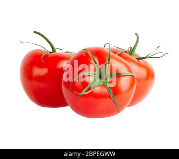 Tomato. Fresh vegetable isolated over white background. Fresh and healthy food. Stock Photo