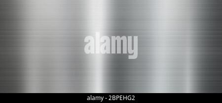 Brushed Metal texture background in silver Stock Photo