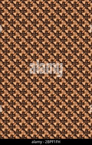 Seamless tileable leather decorative background pattern. Stock Photo