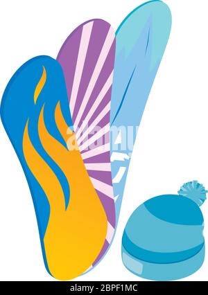 Winter sport icon, isometric style Stock Vector