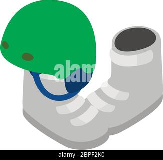 Competition gear icon, isometric style Stock Vector