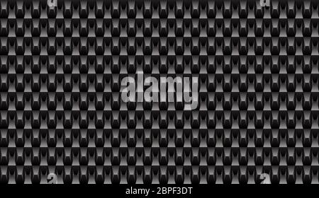 Black brick plastic texture repeat carbon, block geometric seamless virtual background for online conferences, online transmissions. Abstract design v Stock Vector
