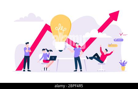 Design about brainstorming concept . Vector illustration Stock Vector ...