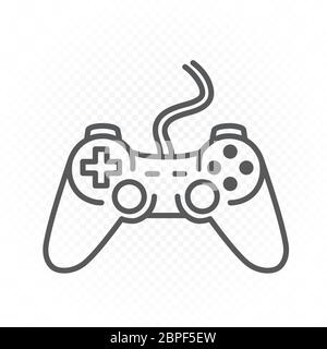 computer gamepad line icon Stock Vector