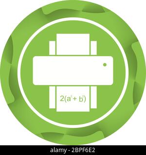 Beautiful Printer Glyph Vector Icon Stock Vector