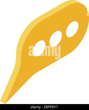 Optician chat icon, isometric style Stock Vector