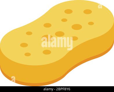 Cleaning sponge icon, isometric style Stock Vector