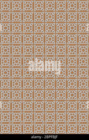 3D effect seamless background, wallpaper decoration pattern. Stock Photo