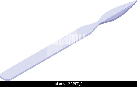 Veterinarian scalpel icon, isometric style Stock Vector