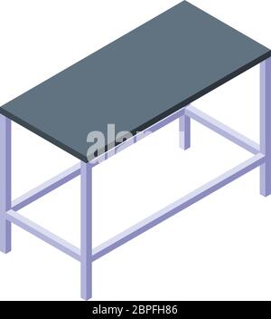 Veterinarian table icon, isometric style Stock Vector