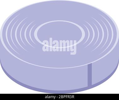 Survival tin can icon, isometric style Stock Vector