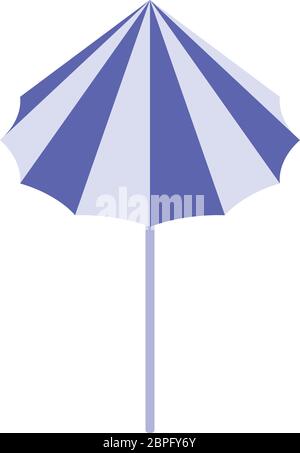 Beach umbrella icon, isometric style Stock Vector