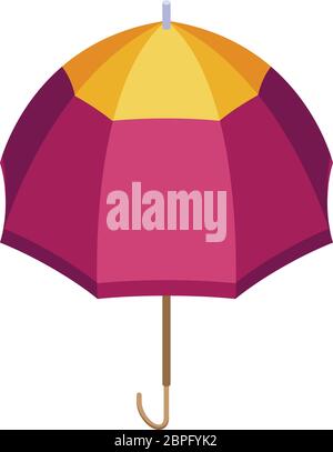 Broken umbrella icon, isometric style Stock Vector