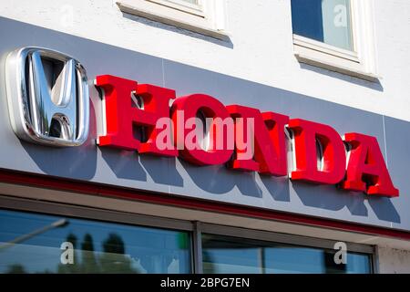 Osnabrueck, Germany May 17th, 2020: Symbol pictures - 2020 Honda, logo, lettering, feature / symbol / symbolfoto / characteristic / detail / | usage worldwide Stock Photo