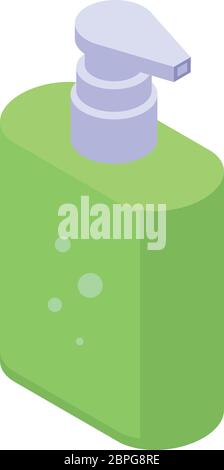 Soap dispenser icon, isometric style Stock Vector