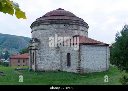 The Albanian church close to the Palace of the Shaki Khans in Shaki, Azerbaijan Stock Photo