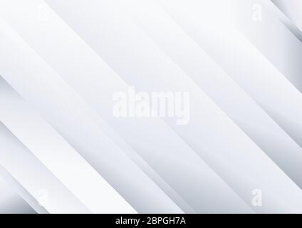 Abstract background white and gray diagonal stripes pattern. Vector illustration Stock Vector