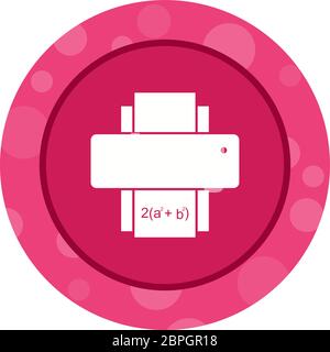 Beautiful Printer Glyph Vector Icon Stock Vector