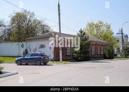 Slavyansk-on-Kuban, Russia - April 25, 2019: Ancient building of the 19th century in antique style. Stock Photo