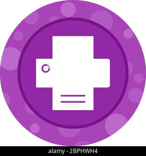 Beautiful Printer Glyph Vector Icon Stock Vector