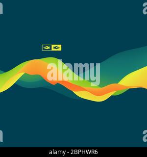 Colorful Abstract Background. Dynamic Effect. Futuristic Technology Style. Motion Vector Illustration. Stock Vector