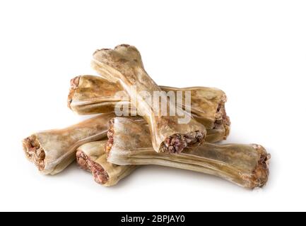 Dog chew bone isolated on a white background Stock Photo