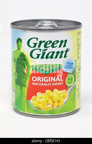Green giant sweetcorn hi-res stock 