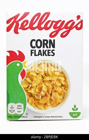 Small Packet Of Kellogg's Corn Flakes Breakfast Cereal From A Variety 