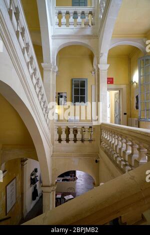 Interior view Episcopal Palace.Arles.Bouches-du-Rhone.Alpes-Cote d'Azur.France Stock Photo