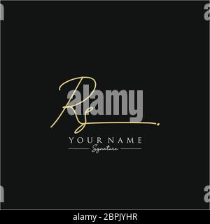 RS Letter Signature Logo Template elegant design logo Sign Symbol ...