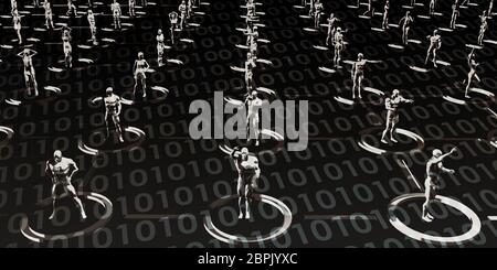 Doing Business in a Virtual Environment Technology Meeting Concept Stock Photo