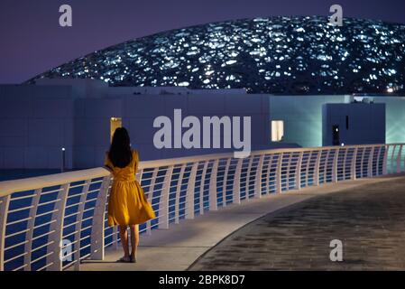 Woman and girl visiting museum Stock Photo - Alamy