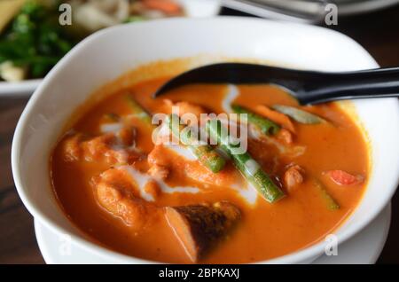 Thailand tradition red curry with beefpork or chicken Stock Photo