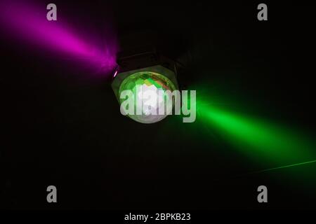 Colorful disco ball in night club, party concept Stock Photo