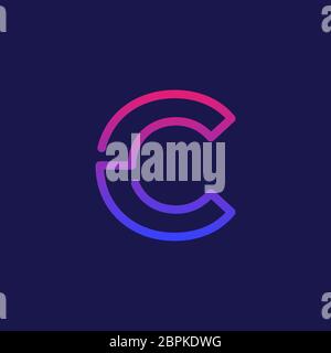 C logo . abstract letter C logo . creative and modern letter C logo design . Stock Vector