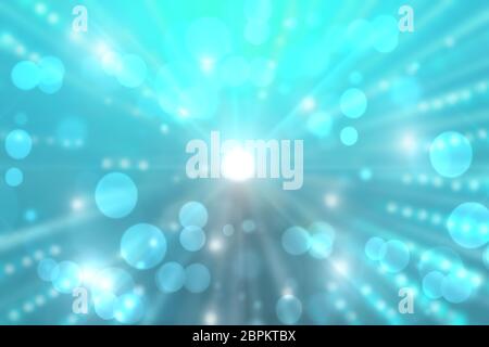 Abstract fractal blue elegant background texture with white rays of light. Fluid turbulence and galaxy formation. Useful for technology background. Stock Photo
