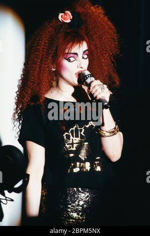 TV-Talkshow // 90er Jahre - Nina Hagen // TV-Talkshow // 90er Jahre Stock Photo