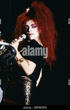 TV-Talkshow // 90er Jahre - Nina Hagen // TV-Talkshow // 90er Jahre Stock Photo