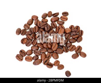 Coffee beans on white background Stock Photo