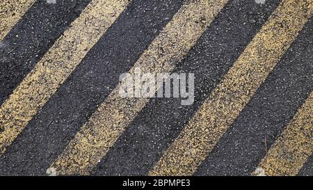 Pedestrian zebra crossing with fade paint Stock Photo