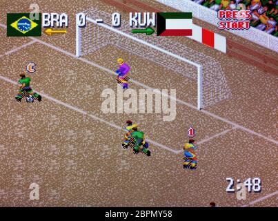 International Superstar Soccer Deluxe - SNES Super Nintendo - Editorial use  only Stock Photo - Alamy