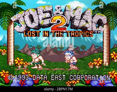 Joe & Mac 2 Lost in the Tropics - SNES Super Nintendo - Editorial 