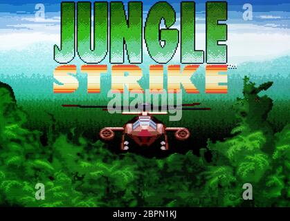 Jungle Strike - SNES Super Nintendo - Editorial use only Stock 
