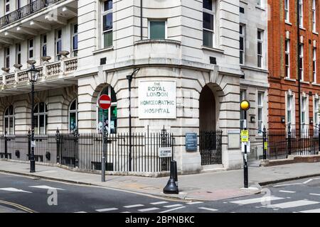 The Royal London Hospital for Integrated Medicine (formerly the Royal London Homoeopathic Hospital), Great Ormond Street, London, UK Stock Photo