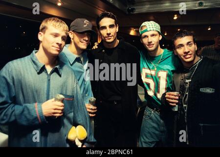 Backstreet Boys / popkomm 1996 - Die US-amerikanische Boygroup 'Backstreet Boys' Howie Dorough, Alexander James McLean, Nick Carter, Brian Littrell, Kevin Richardson Stock Photo