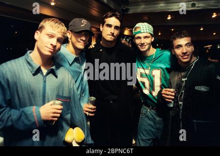 Backstreet Boys / popkomm 1996 - Die US-amerikanische Boygroup 'Backstreet Boys' Howie Dorough, Alexander James McLean, Nick Carter, Brian Littrell, Kevin Richardson Stock Photo