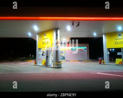 Krasnodar, Russia - June 12, 2019: Rosneft company gas station. Stock Photo