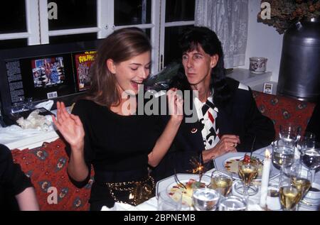 Paulina Porizkova And Rick Ocasek At Paulina Porizkova’s 25Th Birthday Party. 04-10-1992. Credit: John Barrett/PhotoLink/MediaPunch Stock Photo